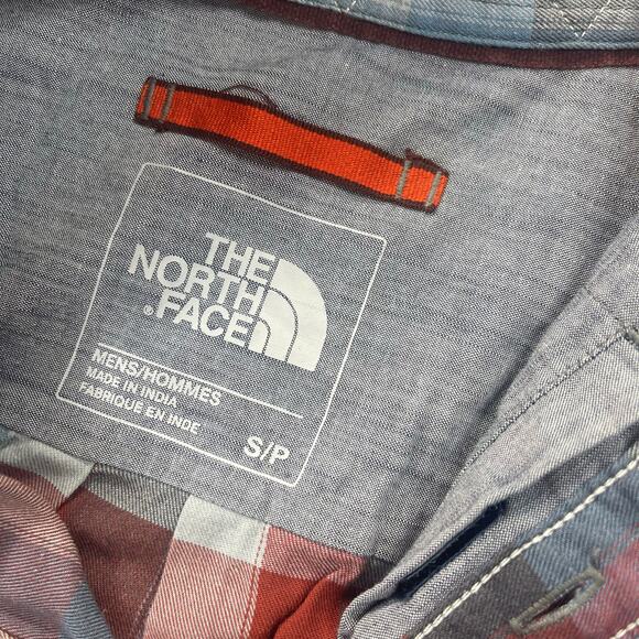 The North Face Mens Plaid Small Long sleeve button up shirt-Preowned - Picture 3 of 4
